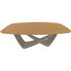 BONTEMPI tavolo fisso a botte con struttura sabbia BACH 53.75 200x116 cm - 53.75-M312-L009