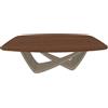BONTEMPI tavolo fisso a botte con struttura sabbia BACH 53.75 200x116 cm - 53.75-M312-L036