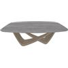 BONTEMPI tavolo fisso a botte con struttura sabbia BACH 53.75 200x116 cm - 53.75-M312-CR006