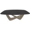 BONTEMPI tavolo fisso a botte con struttura sabbia BACH 53.75 200x116 cm - 53.75-M312-CR002