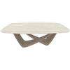BONTEMPI tavolo fisso a botte con struttura sabbia BACH 53.75 200x116 cm - 53.75-M312-CM027
