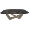 BONTEMPI tavolo fisso a botte con struttura sabbia BACH 53.75 200x116 cm - 53.75-M312-CM025