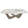 BONTEMPI tavolo fisso a botte con struttura sabbia BACH 53.75 200x116 cm - 53.75-M312-CM003