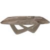 BONTEMPI tavolo fisso a botte con struttura sabbia BACH 53.75 200x116 cm - 53.75-M312-CM009