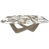 BONTEMPI tavolo fisso a botte con struttura sabbia BACH 53.75 200x116 cm - 53.75-M312-CM010