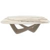 BONTEMPI tavolo fisso a botte con struttura sabbia BACH 53.75 200x116 cm - 53.75-M312-CM015
