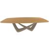 BONTEMPI tavolo fisso a botte con struttura sabbia BACH 53.76 250x120 cm - 53.76-M312-L009