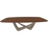 BONTEMPI tavolo fisso a botte con struttura sabbia BACH 53.76 250x120 cm - 53.76-M312-L036
