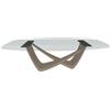 BONTEMPI tavolo fisso a botte con struttura sabbia BACH 53.76 250x120 cm - 53.76-M312-C157