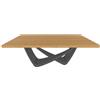 BONTEMPI tavolo fisso rettangolare con struttura antracite BACH 53.80 200x100 cm - 53.80-M310-L009