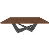 BONTEMPI tavolo fisso rettangolare con struttura antracite BACH 53.80 200x100 cm - 53.80-M310-L036