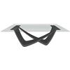 BONTEMPI tavolo fisso rettangolare con struttura antracite BACH 53.80 200x100 cm - 53.80-M310-C157