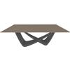 BONTEMPI tavolo fisso rettangolare con struttura antracite BACH 53.80 200x100 cm - 53.80-M310-C181S