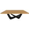 BONTEMPI tavolo fisso rettangolare con struttura nero opaco BACH 53.80 200x100 cm - 53.80-M055-L009