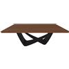 BONTEMPI tavolo fisso rettangolare con struttura nero opaco BACH 53.80 200x100 cm - 53.80-M055-L036