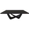 BONTEMPI tavolo fisso rettangolare con struttura nero opaco BACH 53.80 200x100 cm - 53.80-M055-L038