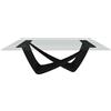 BONTEMPI tavolo fisso rettangolare con struttura nero opaco BACH 53.80 200x100 cm - 53.80-M055-C157