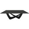 BONTEMPI tavolo fisso rettangolare con struttura nero opaco BACH 53.80 200x100 cm - 53.80-M055-C183S