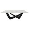 BONTEMPI tavolo fisso rettangolare con struttura nero opaco BACH 53.80 200x100 cm - 53.80-M055-CM032
