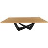 BONTEMPI tavolo fisso rettangolare con struttura nero opaco BACH 53.82 250x100 cm - 53.82-M055-L009