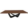 BONTEMPI tavolo fisso rettangolare con struttura nero opaco BACH 53.82 250x100 cm - 53.82-M055-L036