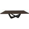 BONTEMPI tavolo fisso rettangolare con struttura nero opaco BACH 53.82 250x100 cm - 53.82-M055-L002