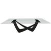 BONTEMPI tavolo fisso rettangolare con struttura nero opaco BACH 53.82 250x100 cm - 53.82-M055-C157