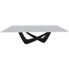 BONTEMPI tavolo fisso rettangolare con struttura nero opaco BACH 53.82 250x100 cm - 53.82-M055-C180S