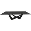 BONTEMPI tavolo fisso rettangolare con struttura nero opaco BACH 53.82 250x100 cm - 53.82-M055-C183S