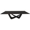 BONTEMPI tavolo fisso rettangolare con struttura nero opaco BACH 53.82 250x100 cm - 53.82-M055-C185S