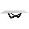 BONTEMPI tavolo fisso rettangolare con struttura nero opaco BACH 53.82 250x100 cm - 53.82-M055-CR003