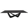 BONTEMPI tavolo fisso rettangolare con struttura nero opaco BACH 53.82 250x100 cm - 53.82-M055-CR002