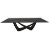 BONTEMPI tavolo fisso rettangolare con struttura nero opaco BACH 53.82 250x100 cm - 53.82-M055-CM025
