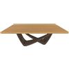 BONTEMPI tavolo fisso rettangolare con struttura ottone scuro BACH 53.80 200x100 cm - 53.80-M028-L009