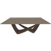 BONTEMPI tavolo fisso rettangolare con struttura ottone scuro BACH 53.80 200x100 cm - 53.80-M028-C181S
