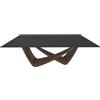 BONTEMPI tavolo fisso rettangolare con struttura ottone scuro BACH 53.80 200x100 cm - 53.80-M028-C183S