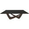 BONTEMPI tavolo fisso rettangolare con struttura ottone scuro BACH 53.80 200x100 cm - 53.80-M028-C185S