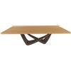 BONTEMPI tavolo fisso rettangolare con struttura ottone scuro BACH 53.82 250x100 cm - 53.82-M028-L009