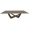BONTEMPI tavolo fisso rettangolare con struttura ottone scuro BACH 53.82 250x100 cm - 53.82-M028-C181S