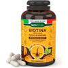 Eurocali Biotina Zinco e Selenio 450mcg Integratore Vitamina B7 120 Capsule per Crescita Capelli Unghie Forti e Pelle Sana con Estratto di Zucca 4 Mesi di Trattamento RadiciVitalia Made in Italy