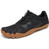 SAGUARO Estate Scarpe Barefoot Minimaliste Uomo Comode e Leggere Antiscivolo Trekking Trail Running Scarpe Asciugatura Rapida Outdoor e Indoor Neropuro 36