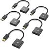 BENFEI DisplayPort a VGA 5 pezzi, unidirezionale DisplayPort DP computer a VGA Monitor Adattatore 1080P (maschio a femmina) compatibile per Lenovo Dell HP ASUS