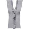 YKK Cerniera lampo a spirale, nylon, n. 336, argento, lunghezza 71 cm