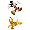 Fundeco Decofun 24001 - Set di 2 Decorazioni in gommapiuma, riutilizzabili, Soggetto: Topolino