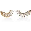 Namana Orecchini da Scalatore con Zirconia Cubica, Orecchini a Perno Ear Climbers per Donna e Ragazza, Orecchini Oro Rosa Donna con Confezione Regalo