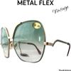 METALFLEX occhiali Q 2 (CR 39 Lenti) "VERY RARE VINTAGE 70s" sunglasses Italy