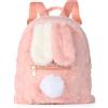 Freiesoldaten Donne Carino Morbido Peluche Zaino Ragazze Kawaii Orecchie da Coniglio Zainetto per uso Quotidiano Shopping Viaggi