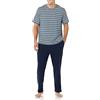 Amazon Essentials Pigiama da Uomo con Maglietta e Pantaloni Lunghi in Modal di Cotone, Bordeaux Scuro, XS