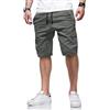 ZOXOZ Cotone Pantaloni Cargo Uomo da Lavoro Estivi Coulisse Elastico in Vita Elasticizzata con 6 Tasche Blu 3XL