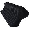 Stoeury Calzini Uomo Corti 6 Paia, Calze Corte Uomo Donna Cotone, Calze Running Alla Caviglia, Calzini Traspiranti Spugna Adatte per Sport, Palestra, Lavoro, Casa, Outdoor, Unisex Adulto, 43-46